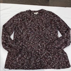 Madewell Cable  Sweater- Side Slits-Size S